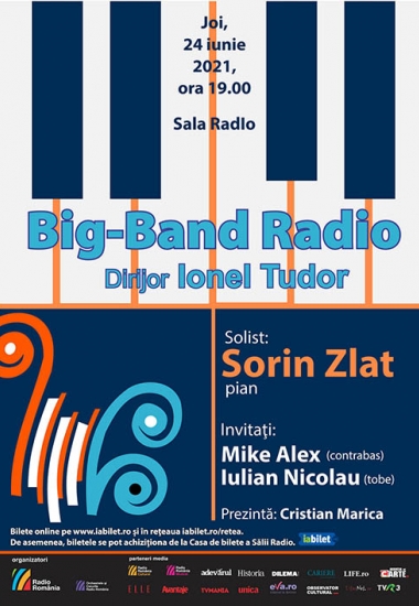SORIN ZLAT și trio-ul său – invitați speciali în ultimul concert de jazz prezentat de BIG BAND-ul RADIO în această stagiune